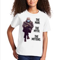 The Man The Myth The Mittens Bernie Meme Kids T-Shirt