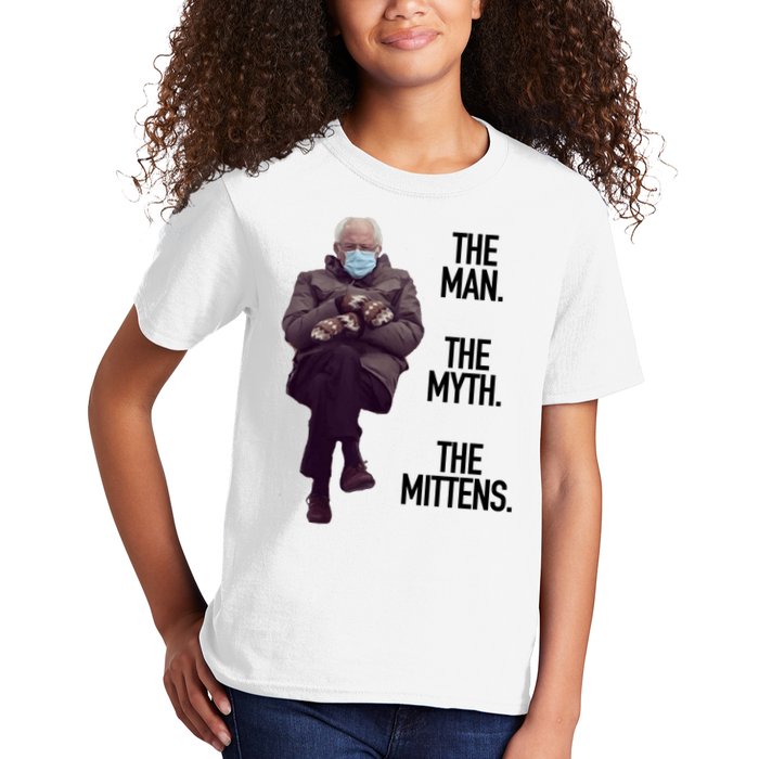 The Man The Myth The Mittens Bernie Meme Kids T-Shirt