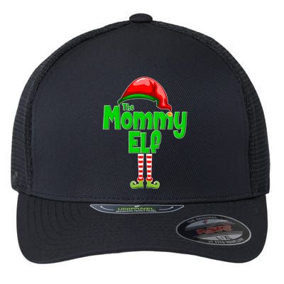 The Mommy Elf Christmas Flexfit Unipanel Trucker Cap