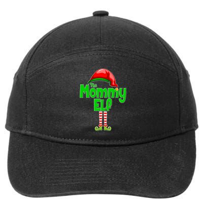 The Mommy Elf Christmas 7-Panel Snapback Hat