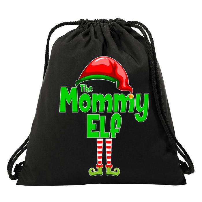 The Mommy Elf Christmas Drawstring Bag