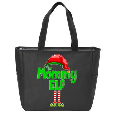 The Mommy Elf Christmas Zip Tote Bag