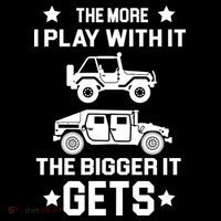 The More I Play With It the Bigger It Gets Truck 16 in Basic Backpack