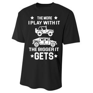 The More I Play With It the Bigger It Gets Truck Performance Sprint T-Shirt