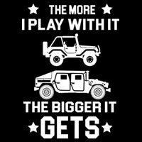 The More I Play With It the Bigger It Gets Truck Baby Bodysuit