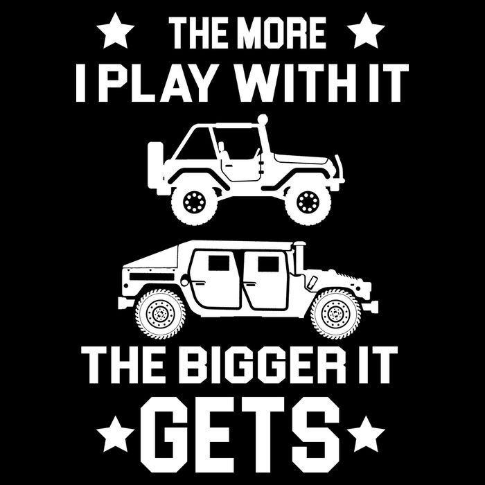 The More I Play With It the Bigger It Gets Truck Baby Bodysuit