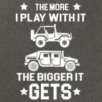 The More I Play With It the Bigger It Gets Truck Cotton Canvas Backpack