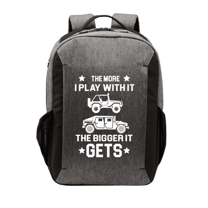 The More I Play With It the Bigger It Gets Truck Vector Backpack
