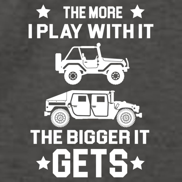 The More I Play With It the Bigger It Gets Truck Vector Backpack