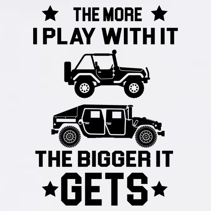 The More I Play With It the Bigger It Gets Truck Garment-Dyed Sweatshirt