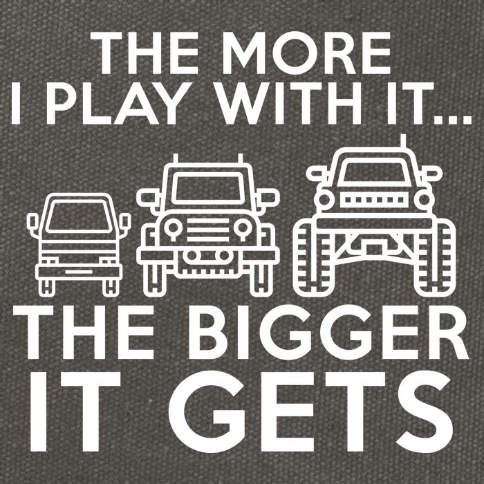 The More I Play With It The Bigger Its Gets Cotton Canvas Backpack