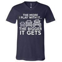 The More I Play With It The Bigger Its Gets V-Neck T-Shirt
