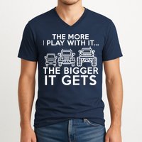 The More I Play With It The Bigger Its Gets V-Neck T-Shirt