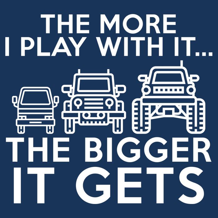 The More I Play With It The Bigger Its Gets Button