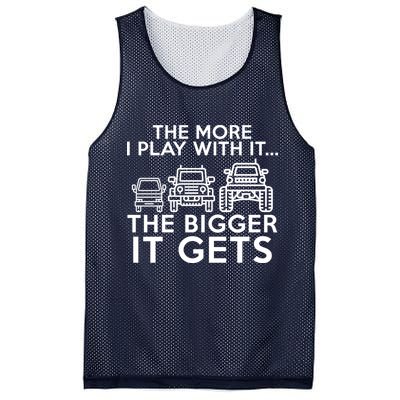 The More I Play With It The Bigger Its Gets Mesh Reversible Basketball Jersey Tank
