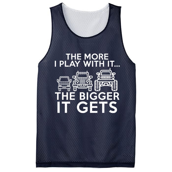 The More I Play With It The Bigger Its Gets Mesh Reversible Basketball Jersey Tank