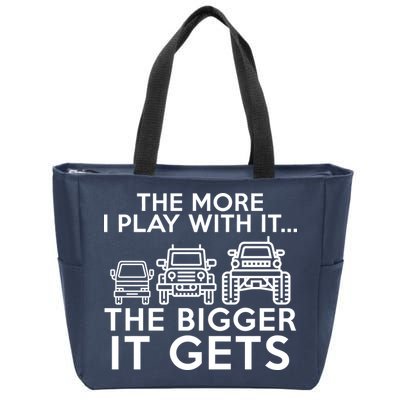 The More I Play With It The Bigger Its Gets Zip Tote Bag