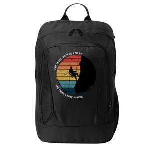 The More People I Meet The More I Love Hiking City Backpack