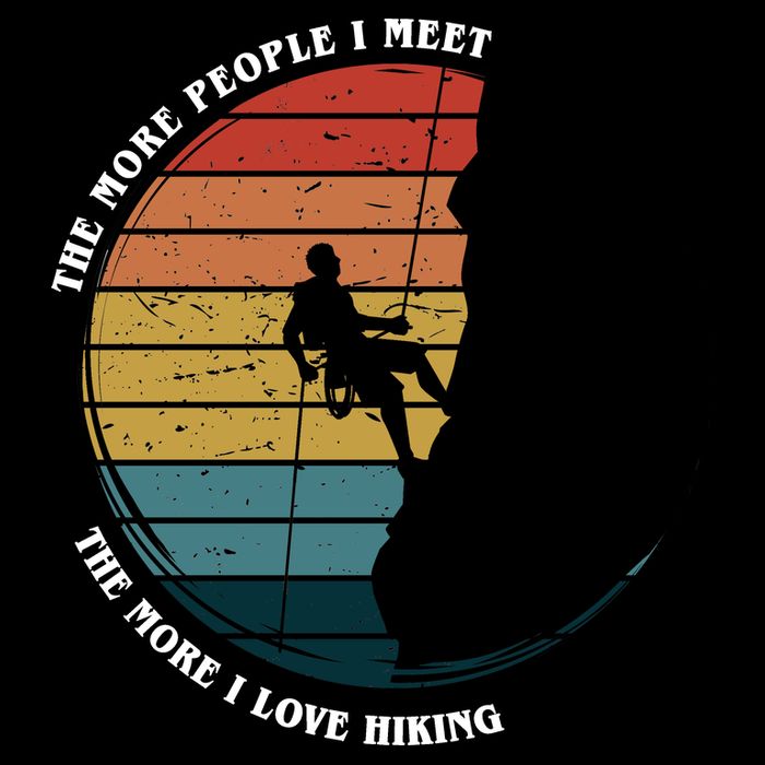 The More People I Meet The More I Love Hiking Bucket Hat