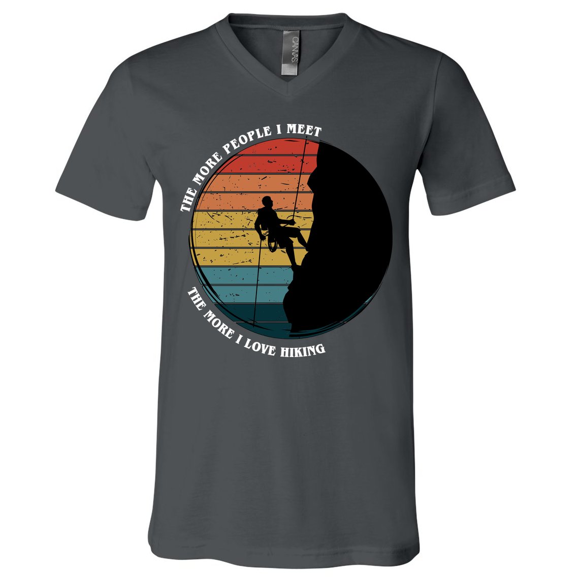 The More People I Meet The More I Love Hiking V-Neck T-Shirt