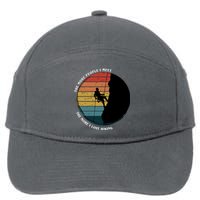 The More People I Meet The More I Love Hiking 7-Panel Snapback Hat