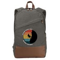 The More People I Meet The More I Love Hiking Cotton Canvas Backpack