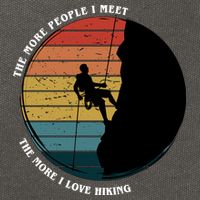 The More People I Meet The More I Love Hiking Cotton Canvas Backpack