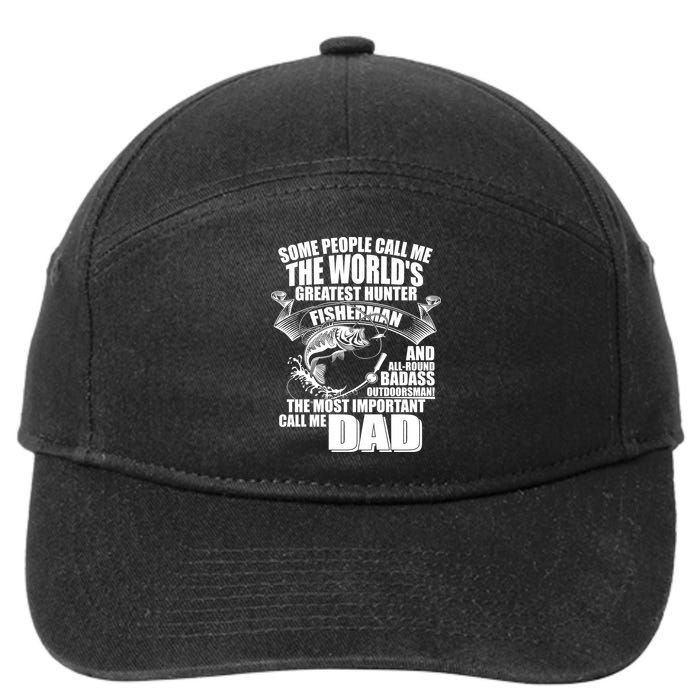 The Most Important Call Me Dad Fisherman 7-Panel Snapback Hat