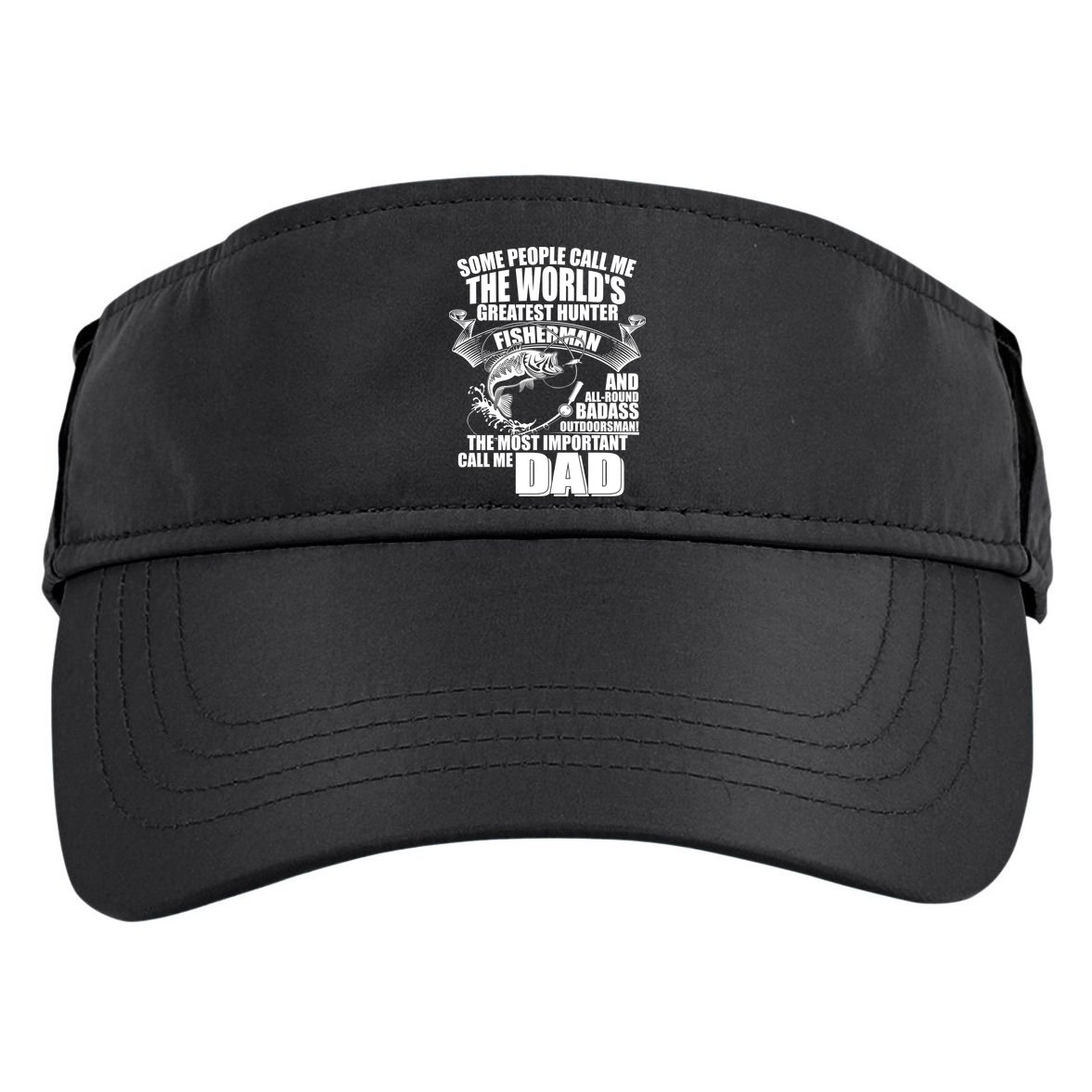 The Most Important Call Me Dad Fisherman Adult Drive Performance Visor