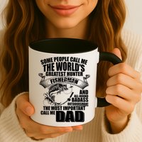 The Most Important Call Me Dad Fisherman Mug