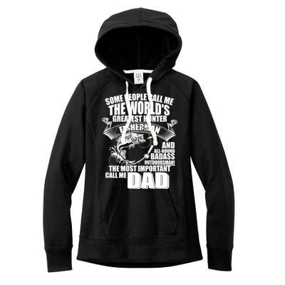 The Most Important Call Me Dad Fisherman Women's Fleece Hoodie