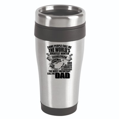 The Most Important Call Me Dad Fisherman 16oz Travel Tumbler
