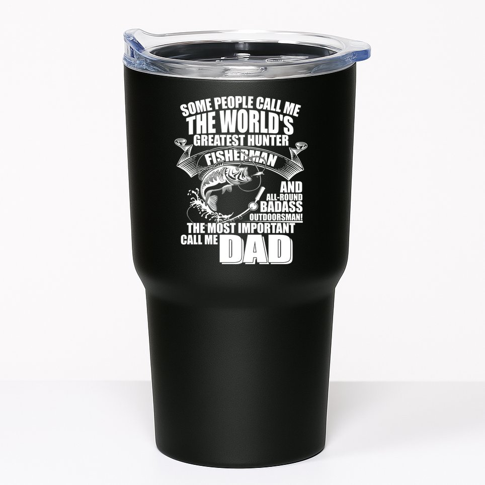 The Most Important Call Me Dad Fisherman Tumbler