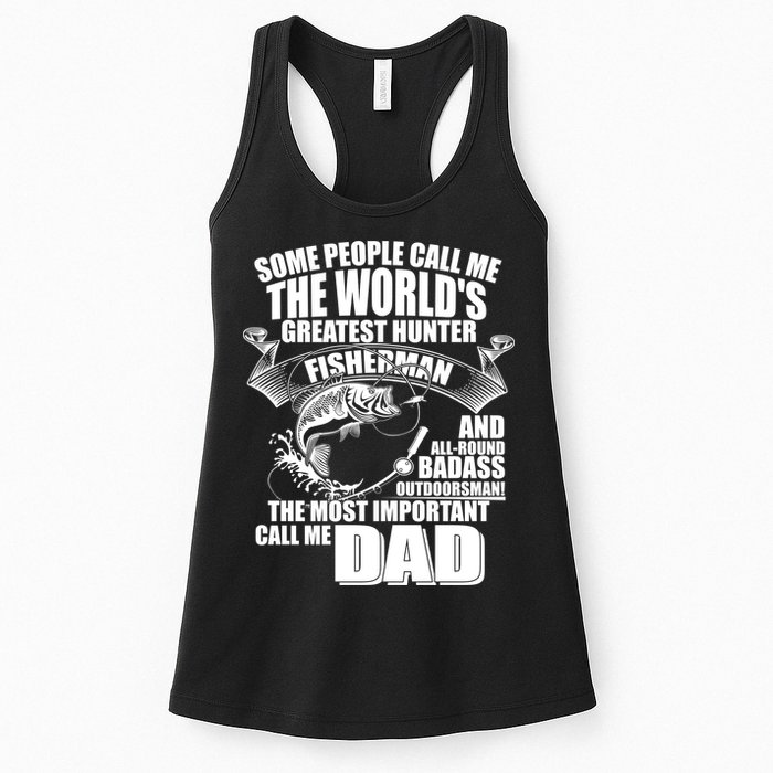 The Most Important Call Me Dad Fisherman Womens Tank Top