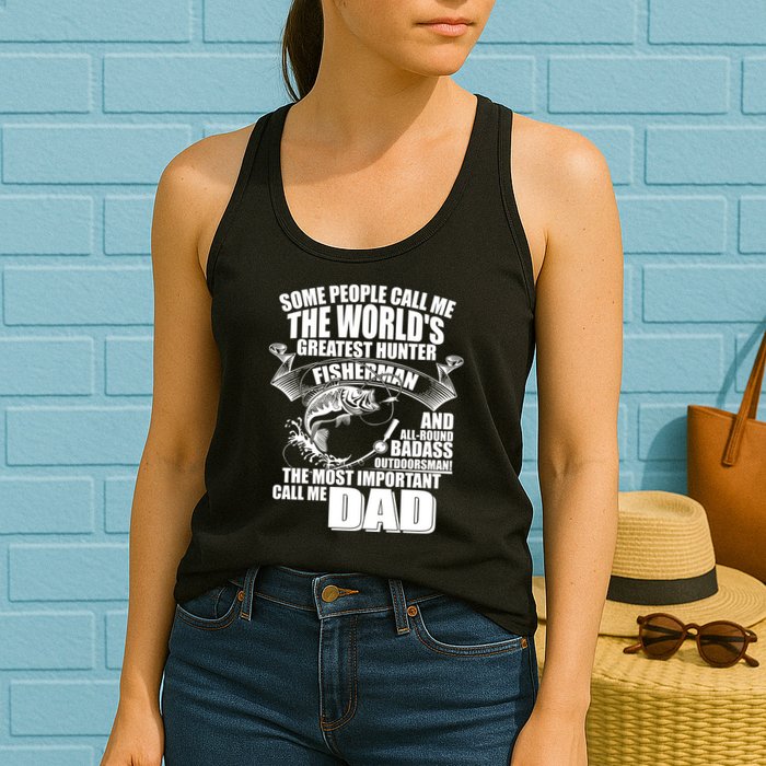The Most Important Call Me Dad Fisherman Womens Tank Top