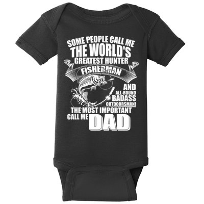 The Most Important Call Me Dad Fisherman Baby Bodysuit
