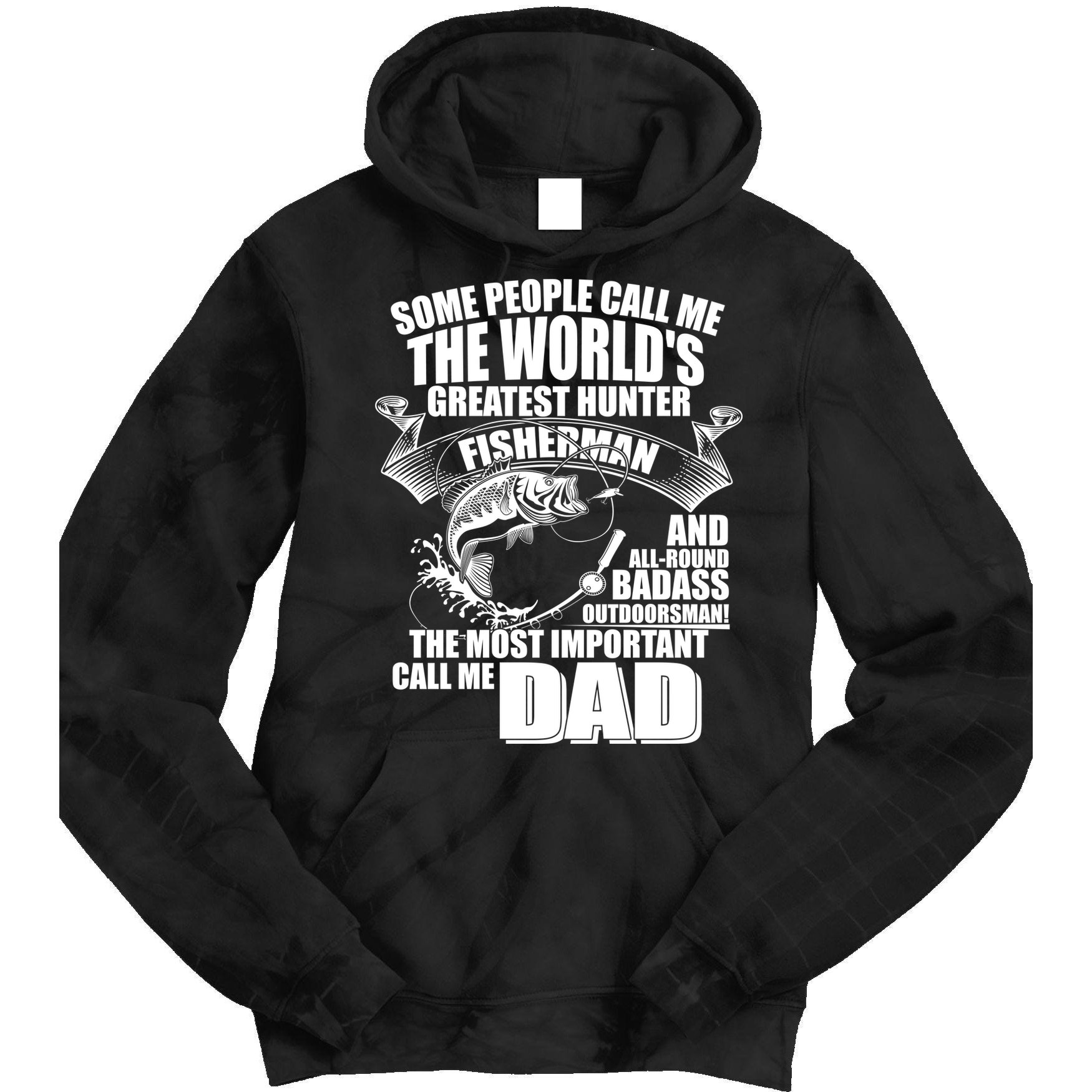 The Most Important Call Me Dad Fisherman Tie Dye Hoodie
