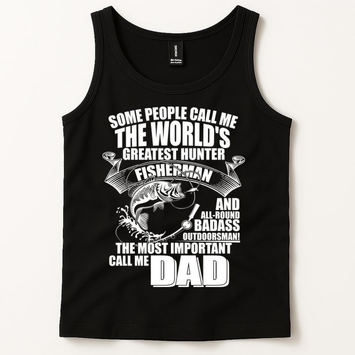 The Most Important Call Me Dad Fisherman Tank Top
