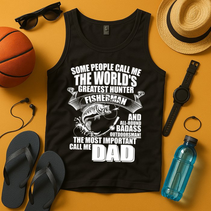 The Most Important Call Me Dad Fisherman Tank Top