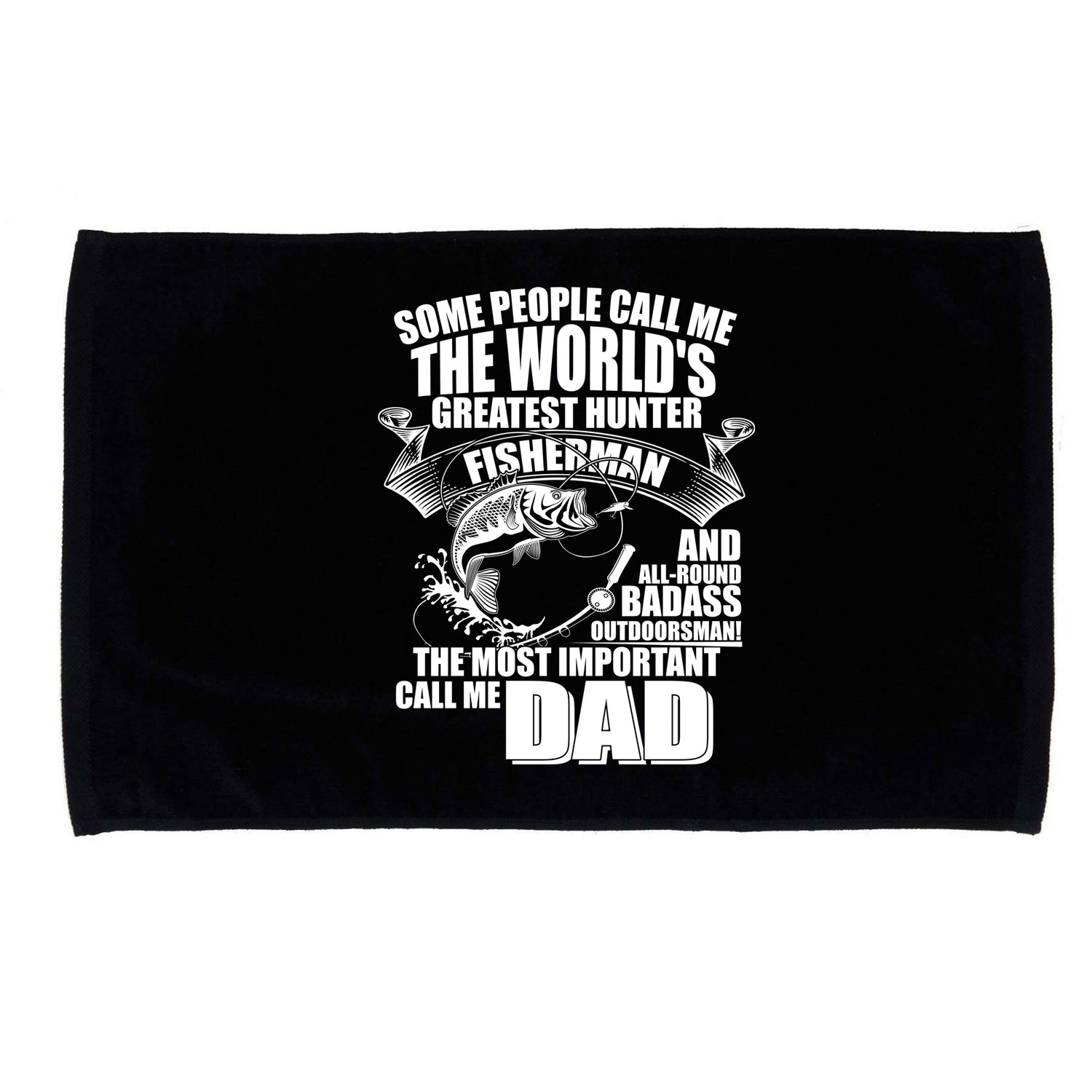 The Most Important Call Me Dad Fisherman Microfiber Hand Towel