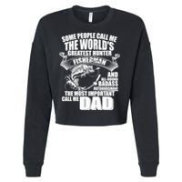 The Most Important Call Me Dad Fisherman Cropped Pullover Crew