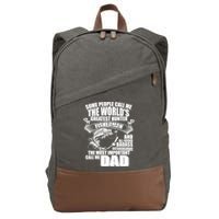 The Most Important Call Me Dad Fisherman Cotton Canvas Backpack