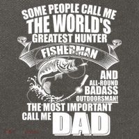 The Most Important Call Me Dad Fisherman Cotton Canvas Backpack