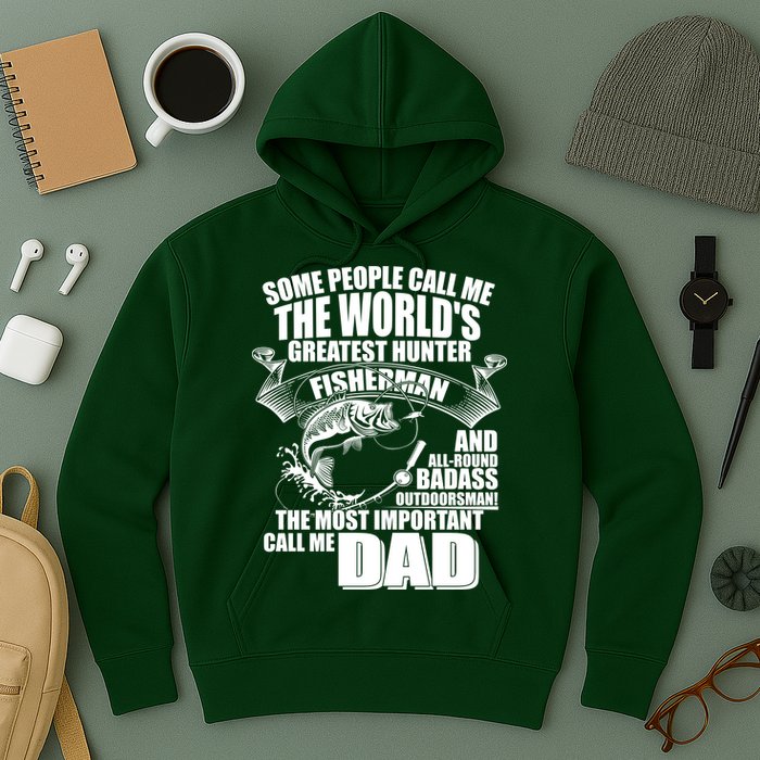 The Most Important Call Me Dad Fisherman Hoodie