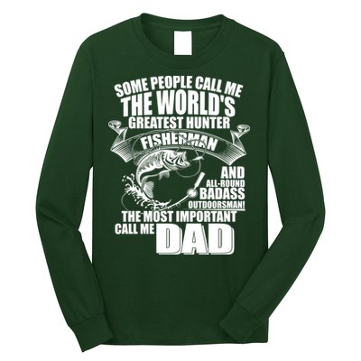 The Most Important Call Me Dad Fisherman Long Sleeve Shirt