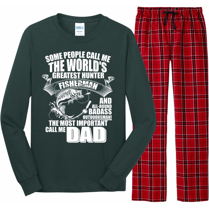 The Most Important Call Me Dad Fisherman Long Sleeve Pajama Set