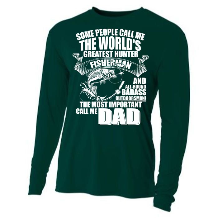 The Most Important Call Me Dad Fisherman Cooling Performance Long Sleeve Crew