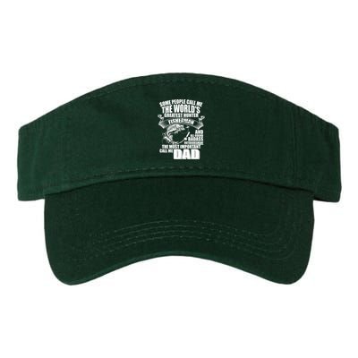 The Most Important Call Me Dad Fisherman Valucap Bio-Washed Visor