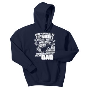 The Most Important Call Me Dad Fisherman Kids Hoodie