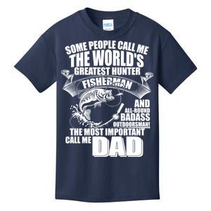 The Most Important Call Me Dad Fisherman Kids T-Shirt